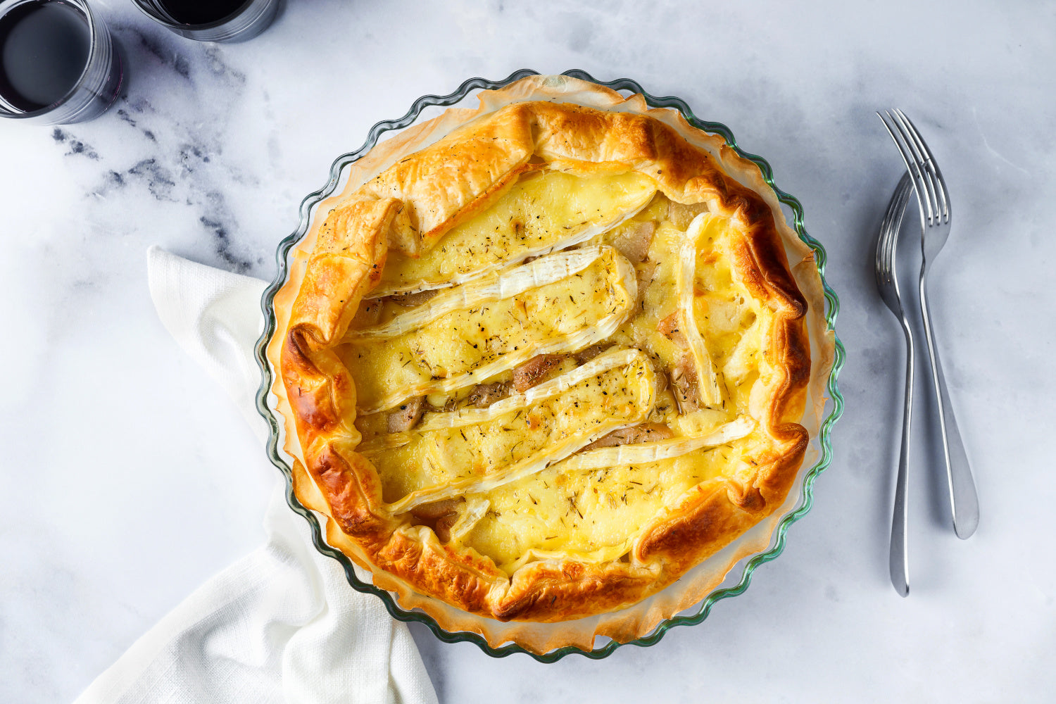 Brie and Onion Tart – TheWonkyFoodCo